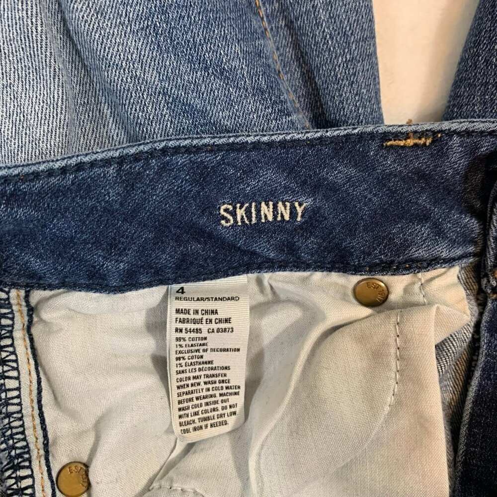American Eagle Skinny Jeans Womens 4 Regular Blue Denim Medium‎ Wash - Picture 6 of 9